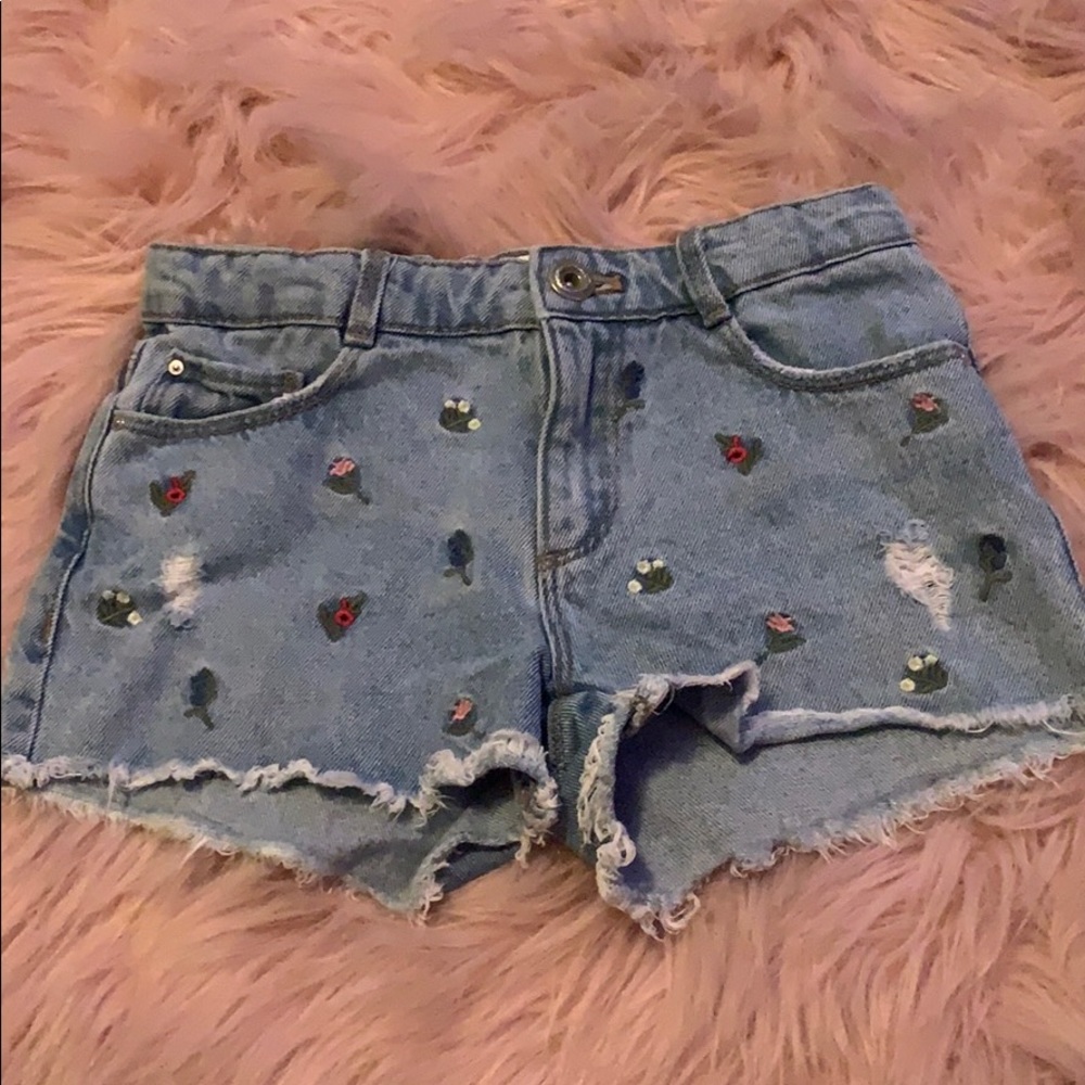 Denim shorts